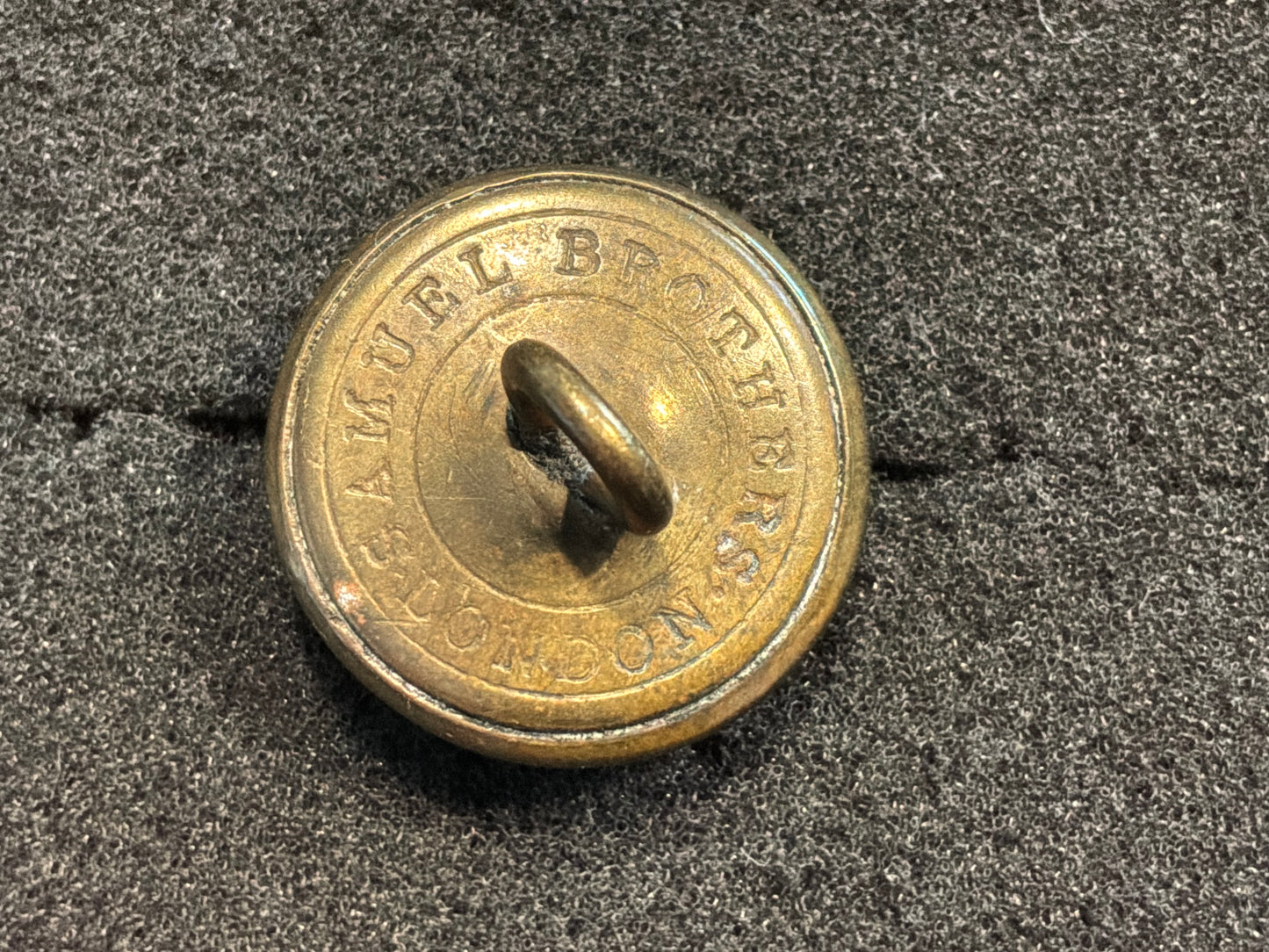 QVC Light Infantry/Rifle Volunteer pattern brass button.