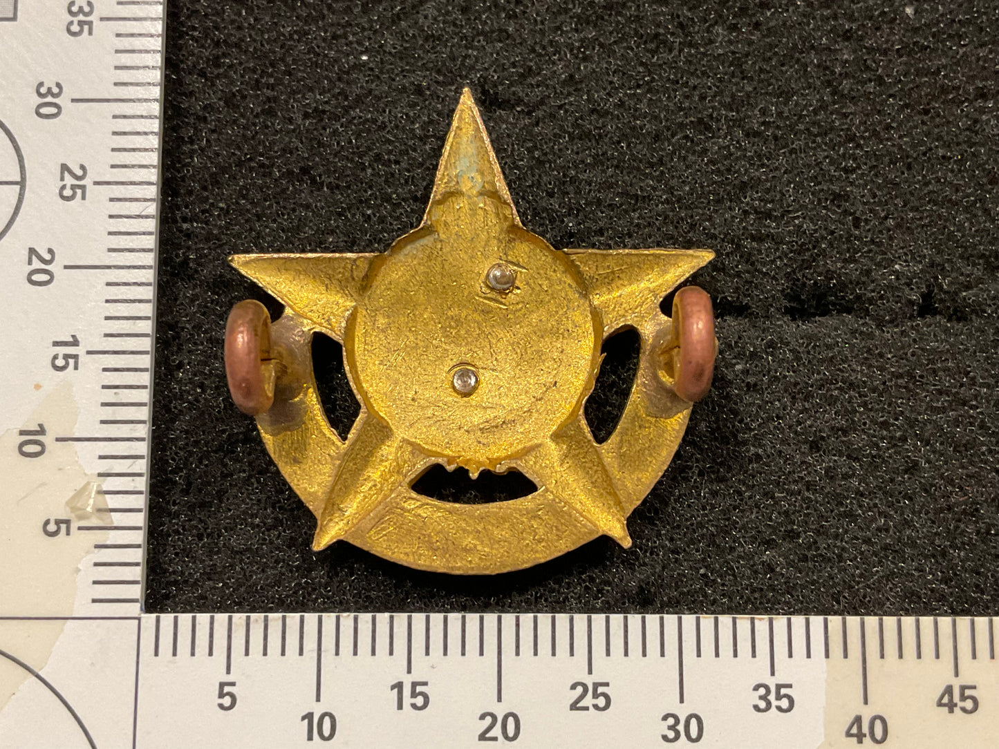 Pre Gaddafi , King Idris cap badge