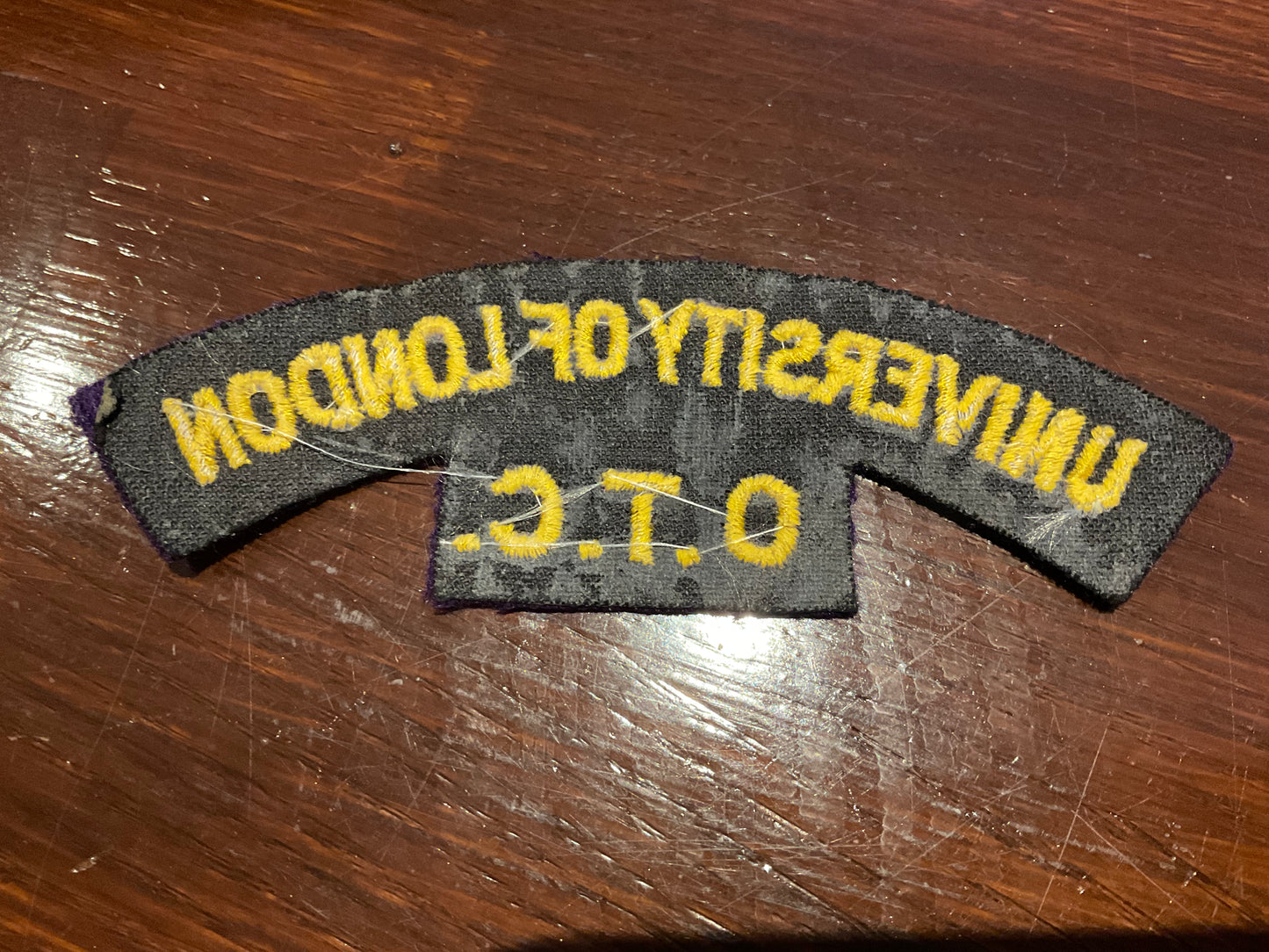 University of London O.T.C cloth shoulder title.