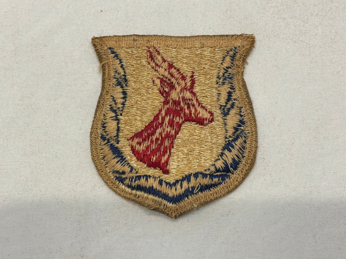WW2 US Army Eritrea Service Command Early cut edge patch.