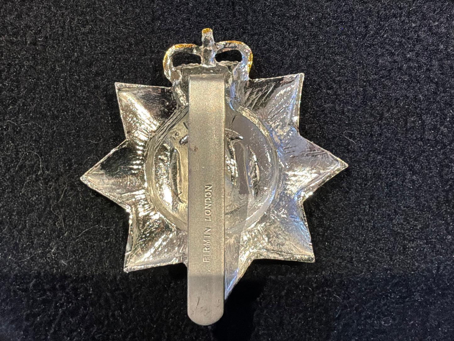 Anodised The Devonshire Regiment, gold & silver finish.