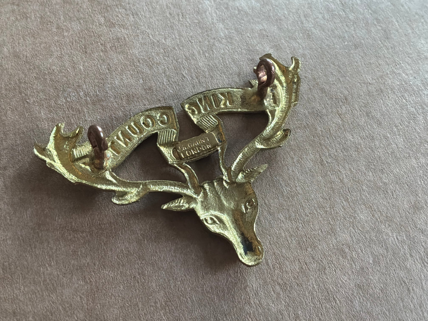WW1 New Zealand 12th Otago Mounted Rifles Regt cap badge.