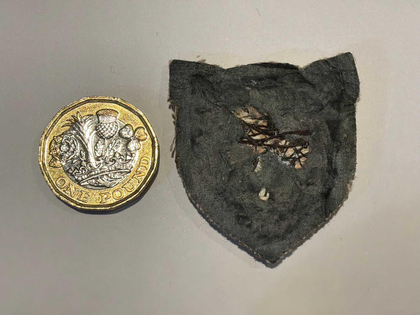 Shropshire Yeomanry (Loggerhead, Leopard's Face) sleeve badge.