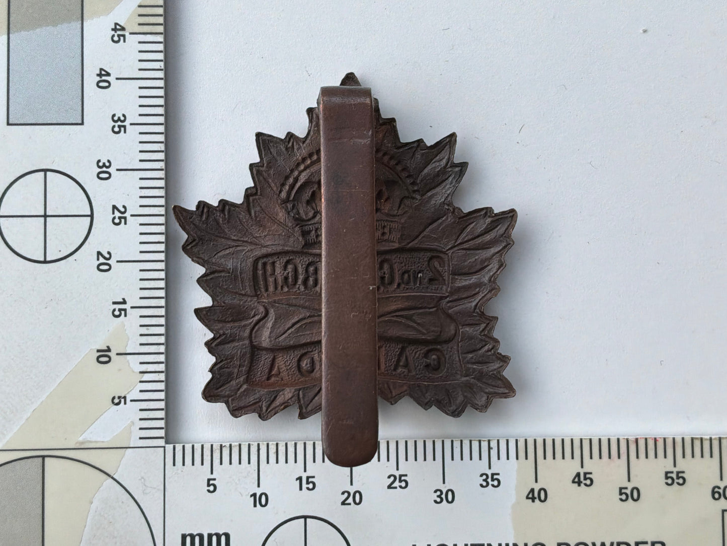 WW1 2nd Canadian Mounted Rifles (British Columbia Horse) cap badge