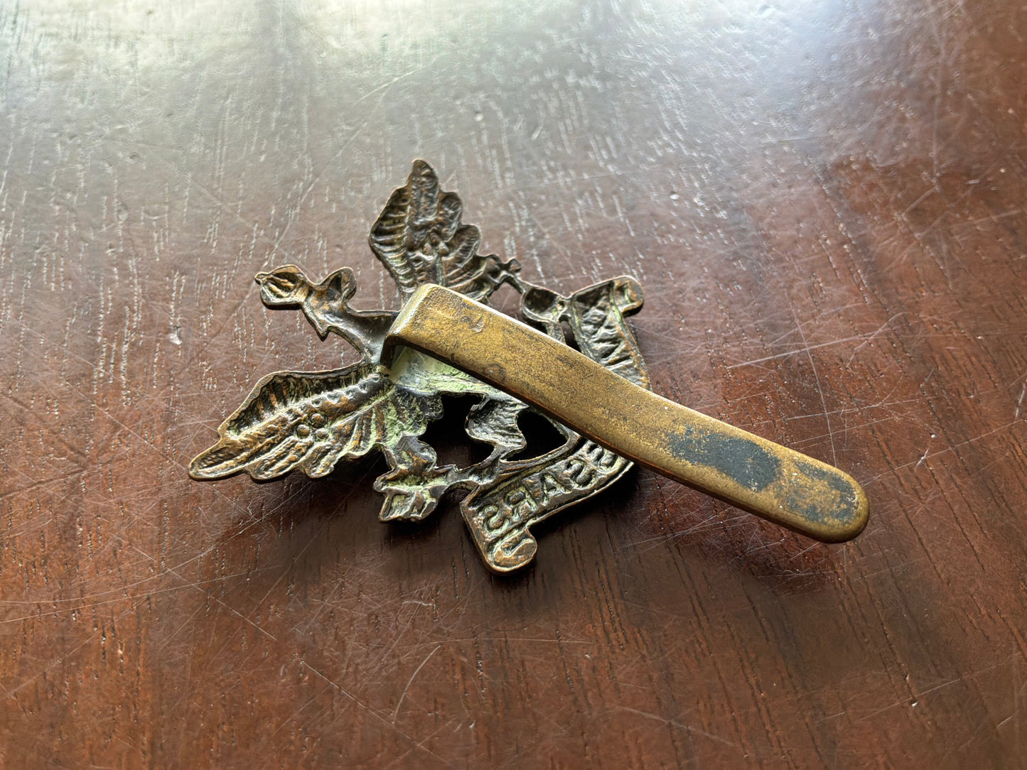 26th Hussars WW2 OR's cap badge