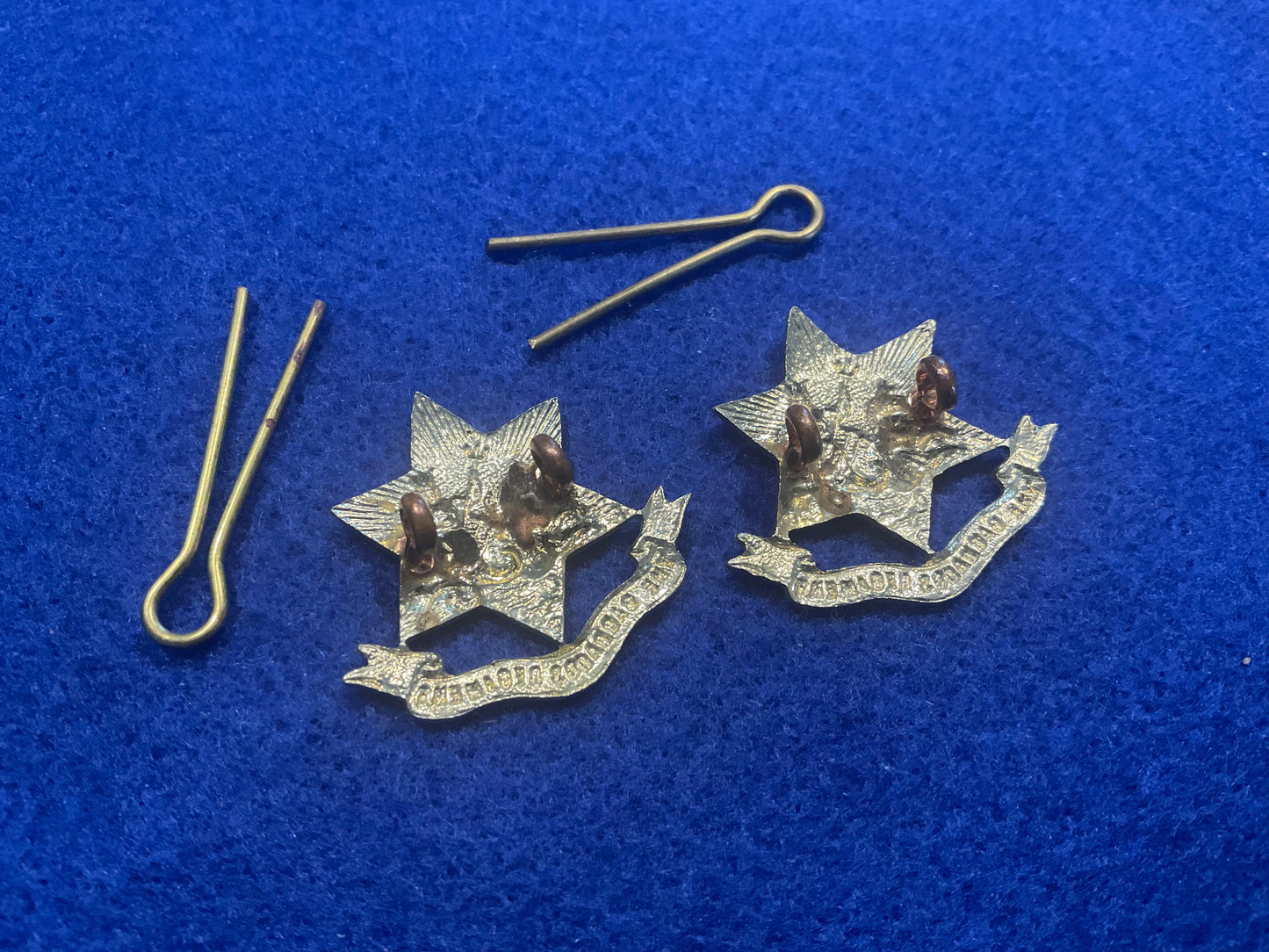 The Barbados Regiment collar badges