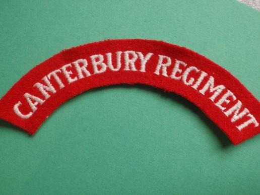 The Canterbury Regiment Shoulder Title