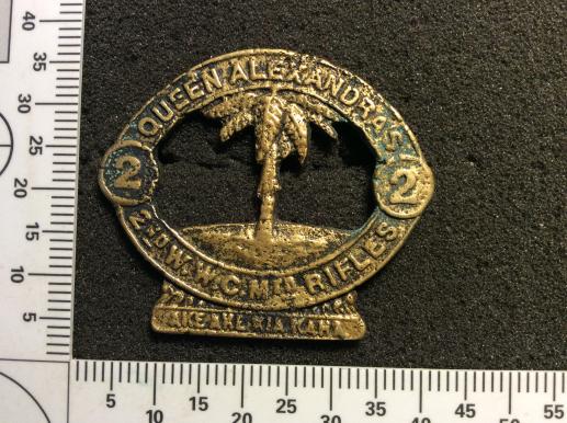WW1 N.Z 2nd Queen Alexandra’s Wellington West Coast Cap badge