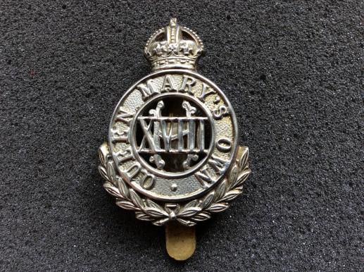 Post 1902 The 18th Hussars ( Queen Mary’s Own ) Cap badge