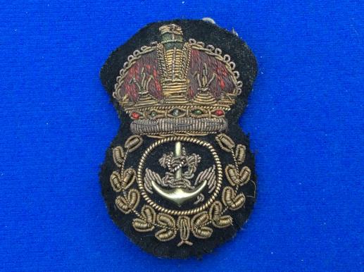 Post 1902 Royal Navy Chief Petty Officers Bullion Cap Badge 