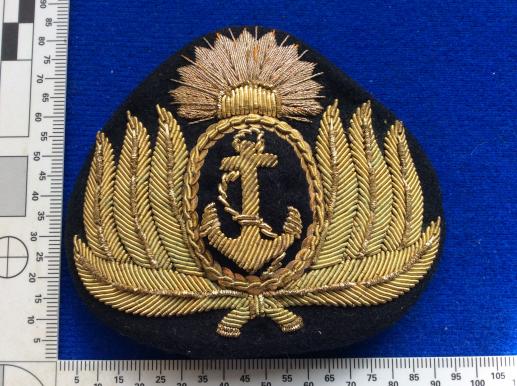 Argentinian Naval Officers Bullion Cap Badge 