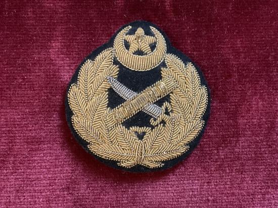 Pakistan Military Generals bullion cap badge