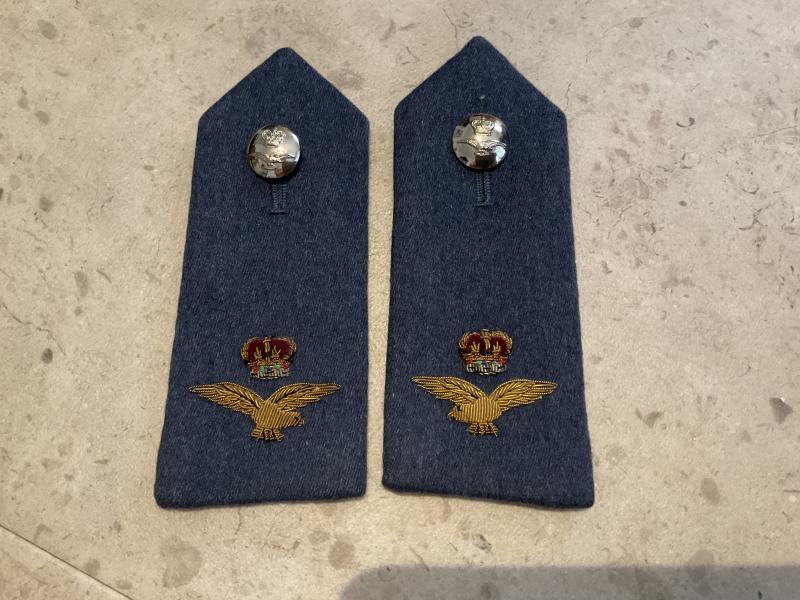 Post 1952 RAF officers bullion shoulder rank boards