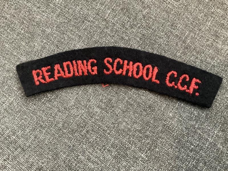 READING SCHOOL C.C.F cloth title