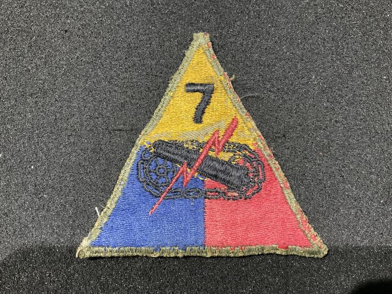 WW2 US 7th Armoured Division ‘Greenback’ patch