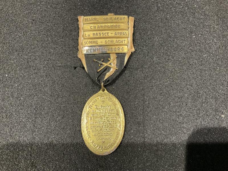 Prussian 1914-18 Veterans medal (Kyffhauser Kriegsdenkmunze)