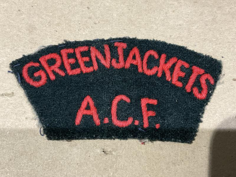 GREEN JACKETS A.C.F shoulder title