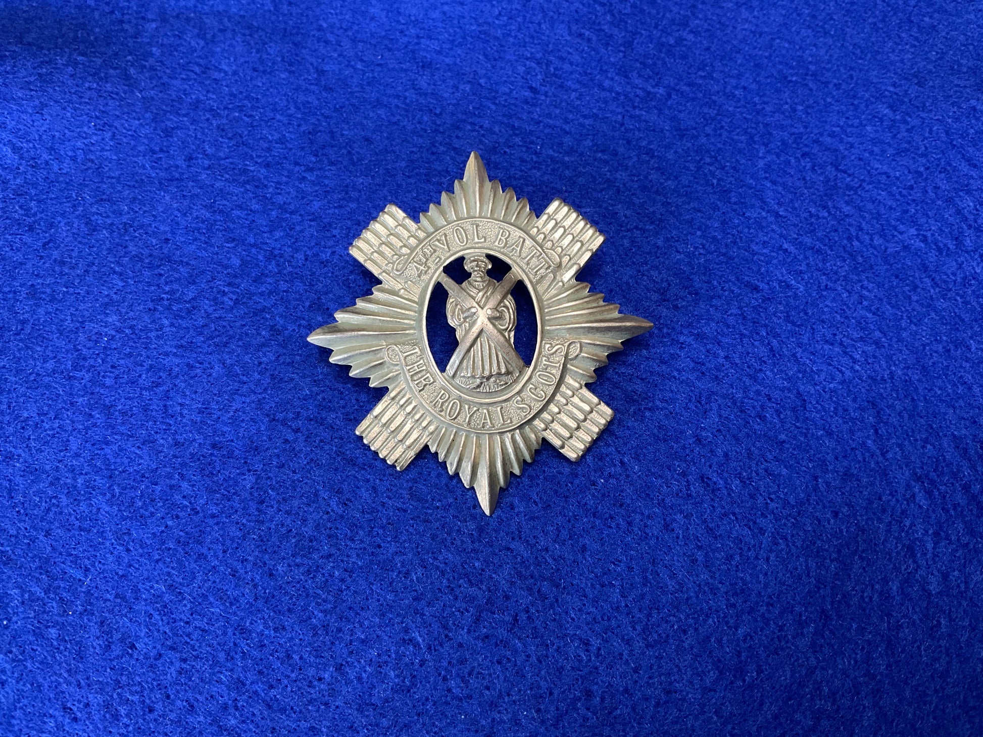 4th Volunteer Battalion The Royal Scots helmet plate centre front