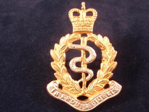 Gradia Militaria -  Royal Army Medical Corps Officers Bi-metal Cap Badge