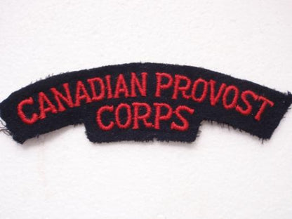 Gradia Militaria -  WW2 Canadian Provost Corps Shoulder Title