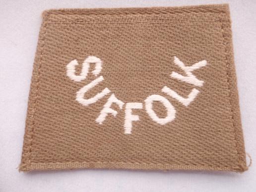 Gradia Militaria -  Suffolk Regiment Slip on Titles