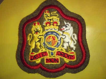 Gradia Militaria -  R.A.M.C (Cherry border) R.S.M Badge