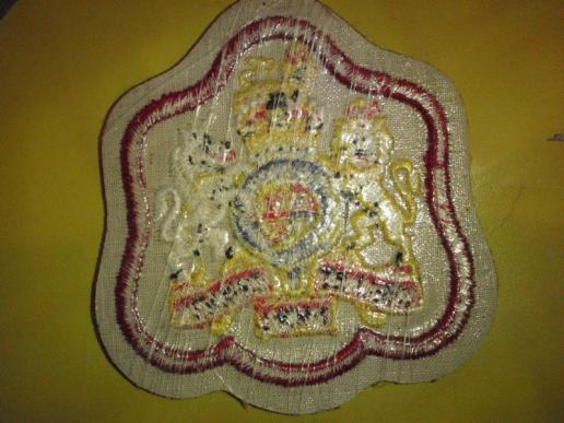 R.A.M.C (Cherry border) R.S.M Badge