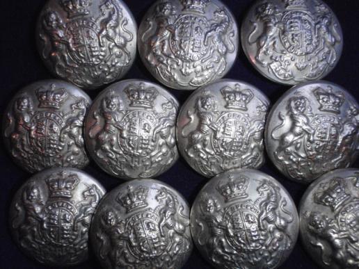 Gradia Militaria -  V/R Militia White Metal General Service Buttons