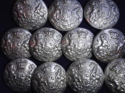 Gradia Militaria -  V/R Militia White Metal General Service Buttons