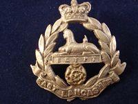 Gradia Militaria -  V/R East Lancashire Regiment Cap Badge