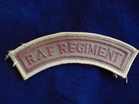Gradia Militaria -  Desert Pattern RAF Regiment Shoulder Title