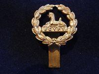 Gradia Militaria -  The Gloucestershire Regiment Early Brass Rear Head-Dress Badge