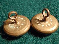 Pair V/R East Africa Protectorate Epaulette Buttons