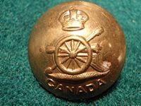 Gradia Militaria -  K/C Canadian Horse Artillery Large Brass Button