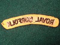 Royal Norfolk WW2 Shoulder Title