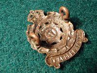 17th Infantry Battalion (The North Sydney Regt) oxidised collar badge