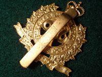 Rocky Mountain Rangers Q/C Brass Hat Badge