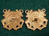 U.S Coast Guard Gilt Collar Badges