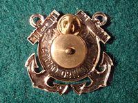 U.S Coast Guard Bi/metal Large Hat Badge