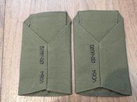 British Colonels Cloth Rank Slides