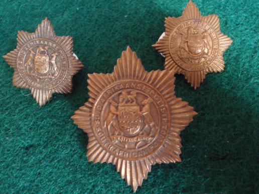 Gradia Militaria -  S.A Police Cap Badge  and Collars