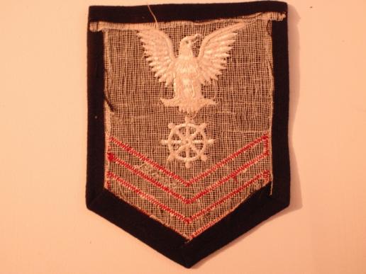 U.S Navy Petty Officers 2nd Class Quartermaster Sleeve Badge