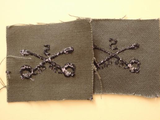 Subdued 5th cavalry Regt Collar Patches