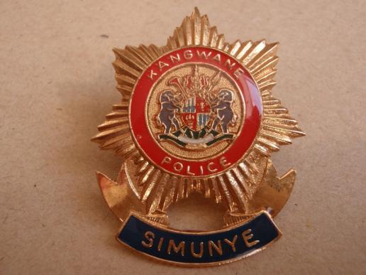 Gradia Militaria -  KANGWANE (S.A) POLICE Cap Badge