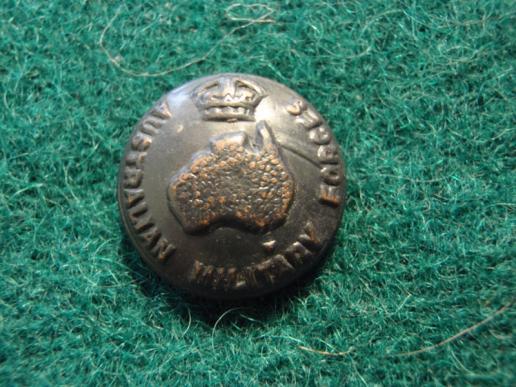 Gradia Militaria -  K/C Black Painted Australian Military Forces Tunic Size Buttons