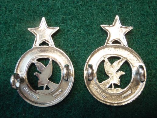 GHANA POLICE Chrome Collar Badges