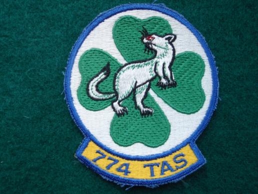 Gradia Militaria -  774 TAS  Cut Edge Large Silk Patch