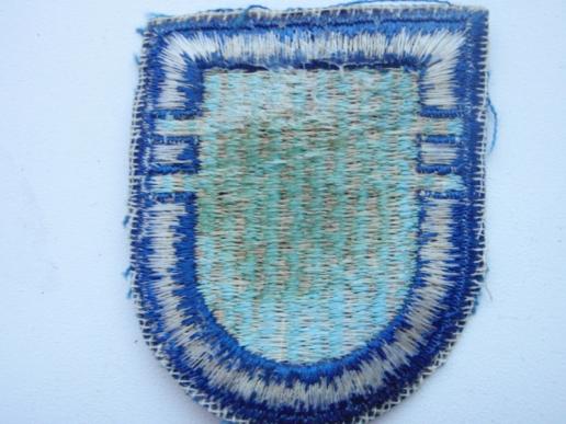 2nd Bn 502 Air Infantry Early Cut Edge Silk Beret Badge