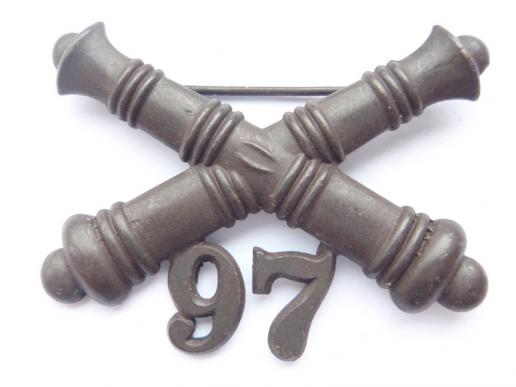 Gradia Militaria -  Indian/Mexican Wars 97th Artillery Bronze Hat Badge