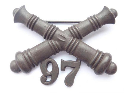 Gradia Militaria -  Indian/Mexican Wars 97th Artillery Bronze Hat Badge